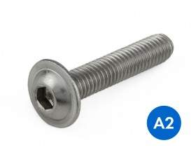 Metric Socket Flange Button Screws Stainless Grade A2/304 ISO 7380-2