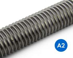 Metric Stainless Grade A2/304 Studding (Threaded Bar) 1 Meter Lengths DIN 976