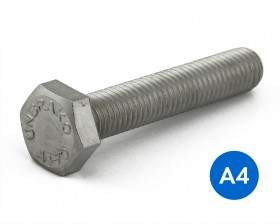 Metric Stainless Steel Grade A4/316 Hexagon Setscrews (Fully Threaded) DIN 933