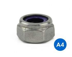 Metric Nylon Insert Nuts Stainless Grade A4/316 Type T (Thin) DIN 985