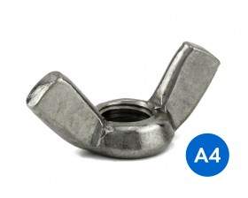 Metric Wing Nuts Stainless Grade A4/316 Standard Pattern Light Type