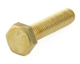 Metric Brass Hexagon Setscrews (Fully Threaded) DIN 933