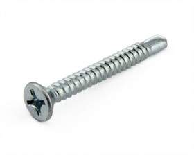 Countersunk Crs (Pozi) Self Drilling (Tek) Screws Zinc Plated DIN 7504N