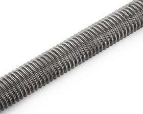 Metric Mild Steel Fine Pitch Studding (Threaded Bar) 1 Meter Lengths Zinc Plated DIN 976