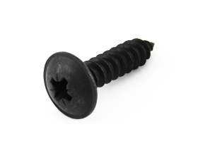Flange Crs (Pozi) Self Tapping Screws Ab Pointed Black Plated BS 4174C
