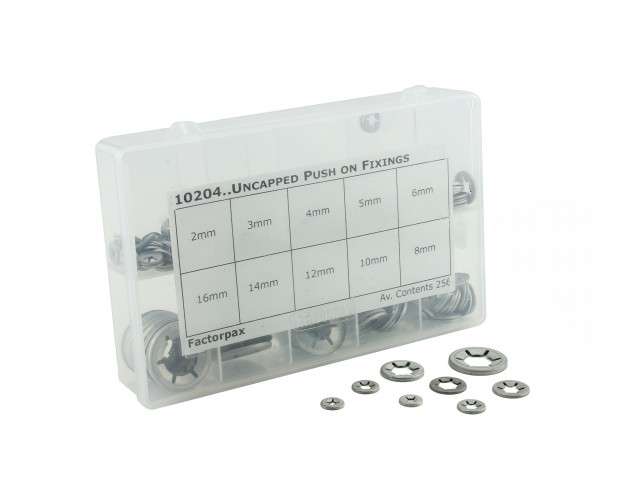 256 Piece Metric Un-Capped Push-On Kit 2Mm-16Mm Pa7210204