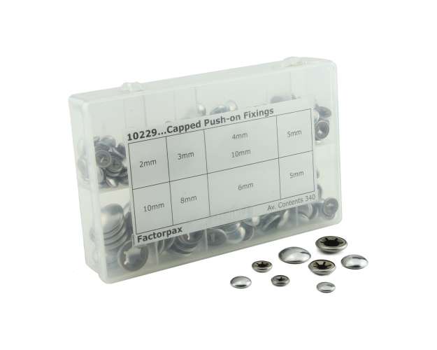 340 Piece Met Capped Push-On Kit 2Mm-10Mm Pa7310229