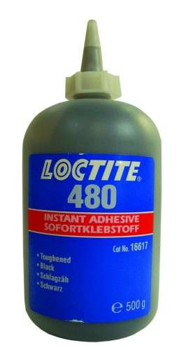 Loctite 480 Black 500GRubber Toughened InstantAdhesive