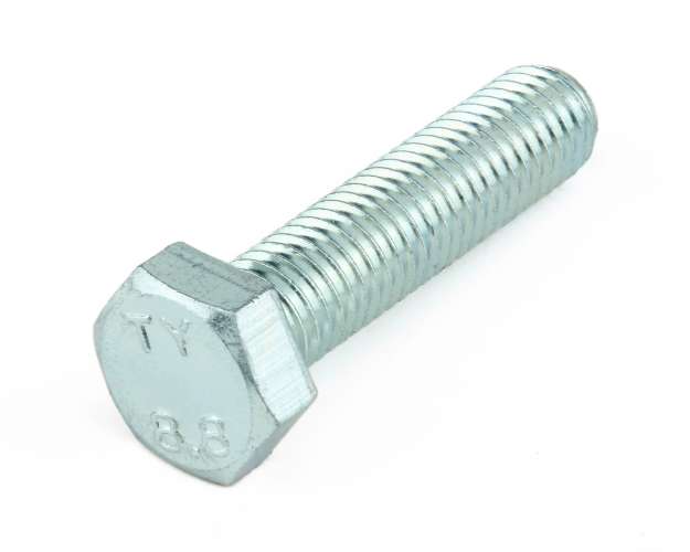 Hex Set Grd 8.8 Zinc M20 X 45  Din 933 30.00Mm A/F