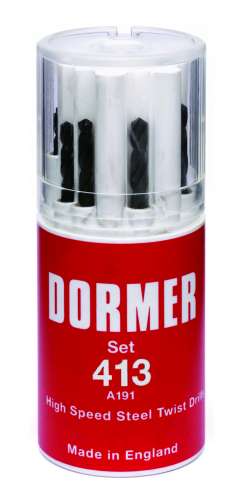 A191 Blu Set 413 1.5-6.5 X0.5¶13 Piece Dormer A100 Drill Setã¶Includes 3.3Mm + 4.2Mm Drillsã¶A191413