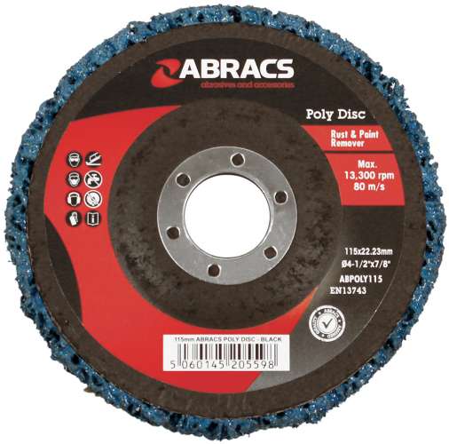 Poly Disc Blue 115Mmx22MmMax Rpm 11,000Pt No Abpoly115B