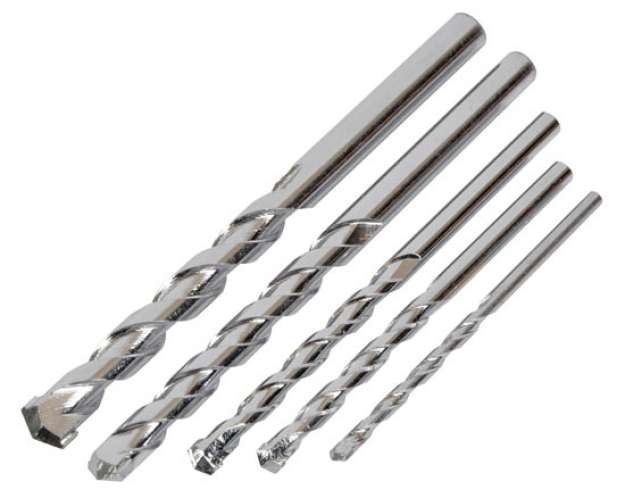 Avit Masonry Drill 5-Bit Setã¶One Each Of: 4,5,6,8 & 10Mmã¶Tungsten Carbide Tipped Drillã¶Bits