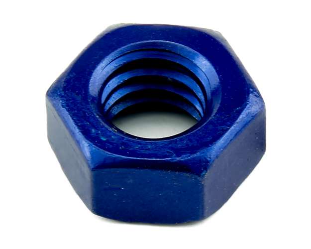 Full Nut Aluminium Blue M6Blue Anodised Din 934 10.00Mm A/F