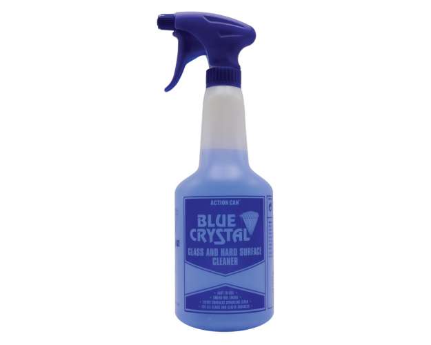 Blue Crystal Glass Cleaner 750¶A1 Food Grade Trigger Bottleã¶750Ml