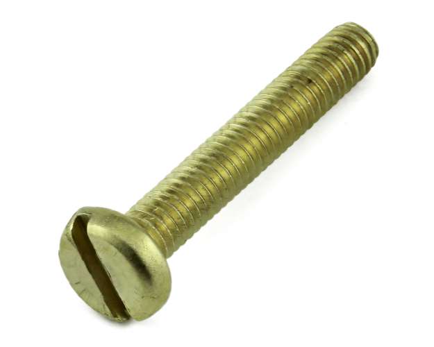 Pan Slot Screw Brass M4X25 Din 85