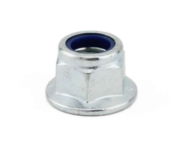 M5 Plain Flange Nylon Insert Nut Zinc  Din 6926   