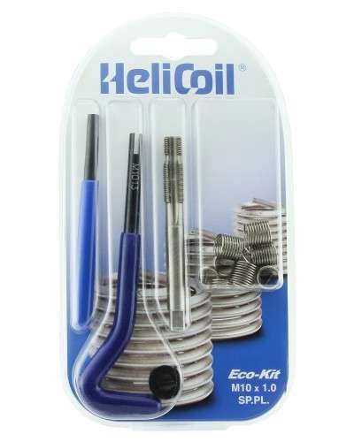 Helicoil Eco Kit M10-1.00P Spark Plug Tap (Sp) Thread Repair Kit - 10 Inserts