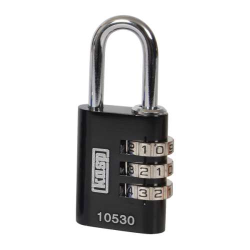 Alu Combi Padlock 30Mm Blackã¶K10530Blad