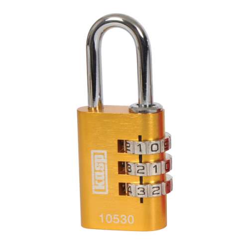 Alu Combi Padlock 30Mm Yellowã¶K10530Yeld