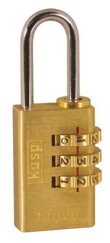 Brass Combination Padlock 20Mmã¶Kasp Luggage Lock 110 20Mmã¶Security Rating 2