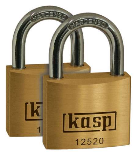 Brass Padlock 20Mm Twinã¶Keyed Alikeã¶K12520D2