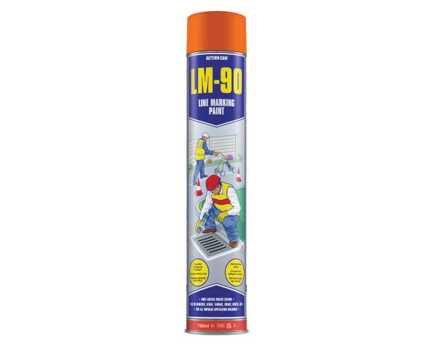 Lm-90 Orange Line Marker Paint750Ml Spray Aerosol