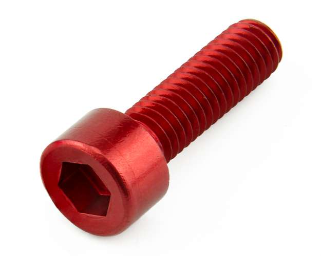 Soc Cap Aluminium Red M4X35Red Anodised Din 912 3.00Mm Key