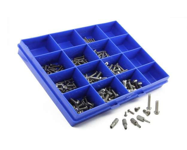 299 Piece Stainless Pin Torx Button Kit M3 M4 M5 & M6 Security Screws St/St