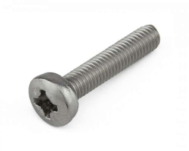 Pan Crs Screw St/St A4 M6X10 Din 7985