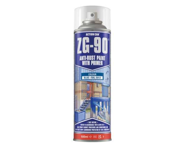 Zg-90 Blue Galvanising Spray500Ml Aerosol Ral 5012