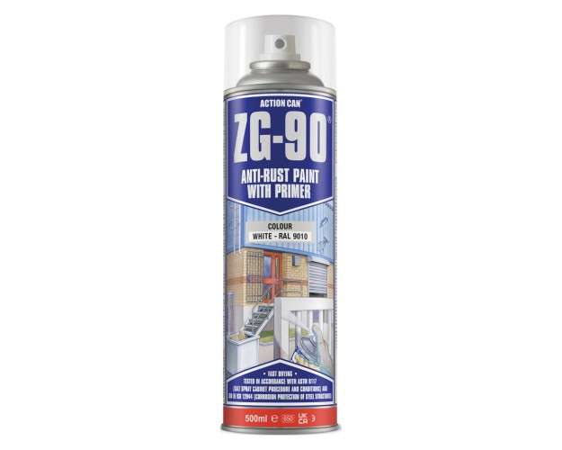 Zg-90 White Galvanising Spray500Ml Aerosol Ral 9010