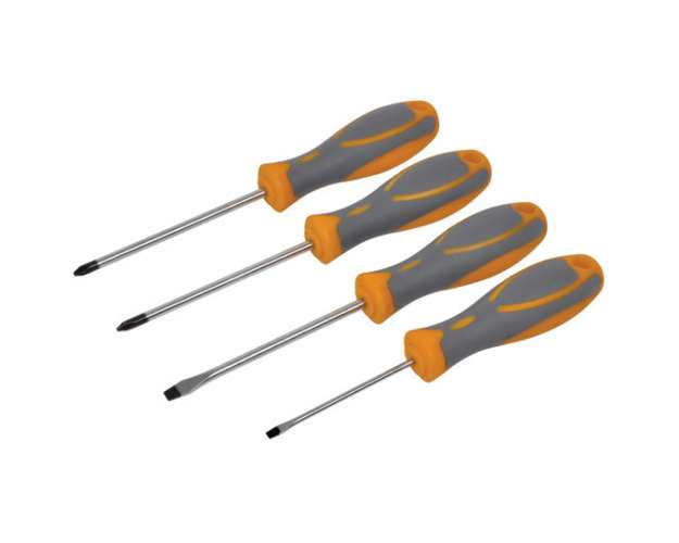 Avit Pozi Screwdriver Setã¶Soft Grip Handle Set Of 4¶Av05011