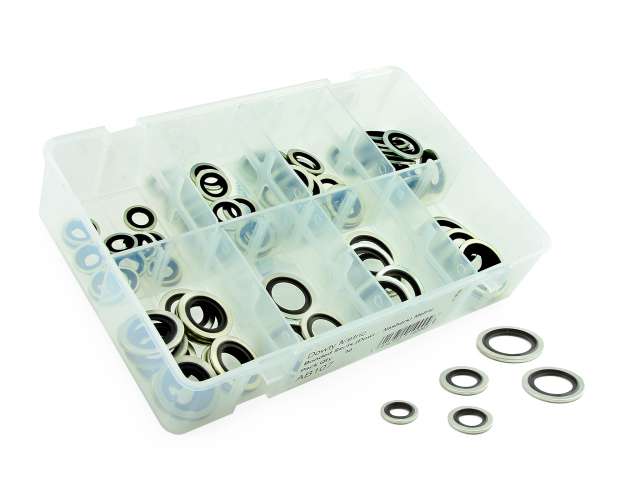 Bonded Washer Seal Kit 90 Pcs Metric 8 Sizes (M10,M12,M14,M16,M18,M20,M22,M24 Ab107