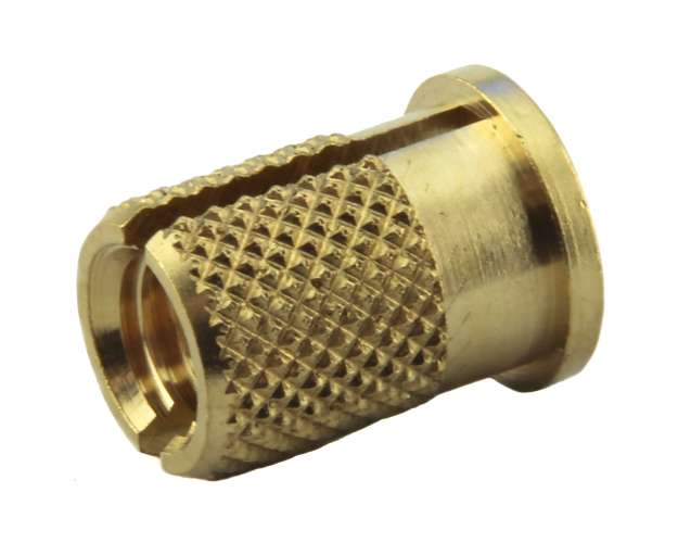 BRASS FLANGE INSERT M5 HOLE SIZE 6.4MM LENGTH 9.4MM ** 59 PACKS ONLY LEFT  ** - Fasteners Fixings and Tools