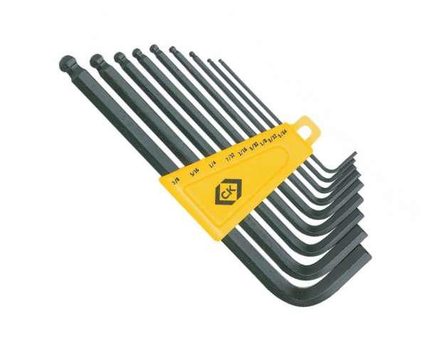 Ck Imp Ball End Hex Key Set9 Pc L/Arm Keys:5/64;3/32;1/85/32;3/16;7/32;1/4;5/16 & 3/8"T4444I