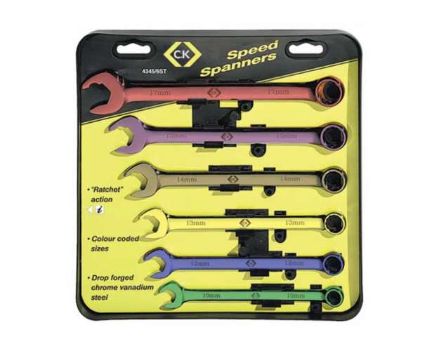 Ck Speed Spanner Set Of SixColour CodedT4345M/6St