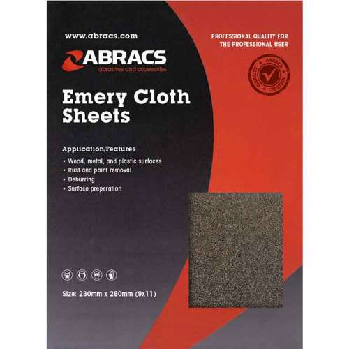 Emery Sheet 80G 230Mmx280Mm25 Sheets (Sold In Packs)Abes080
