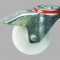 100MM BOLT HOLE BRAKED NYLONÃÂÃÂ¶WHEEL SWIVEL CASTORÃÂÃÂ¶MEDIUM DUTYÃÂÃÂ¶PT NO RT4LBHBNY-PB