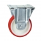 100MM PLATE FIXED RED POLYÃÂÃÂ¶TYRE CASTORÃÂÃÂ¶MEDIUM DUTYÃÂÃÂ¶PT NO RT4LFPPU-RB