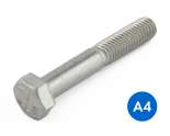 M5 x 30 Hex Bolt A4 Stainless Steel DIN 931