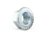 M3 Serrated Flange Nut Grade 8 Zinc DIN 6923