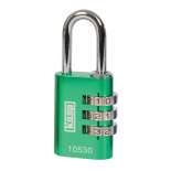 ALU COMBI PADLOCK 30MM GREENÃÂÃÂ¶K10530GRED