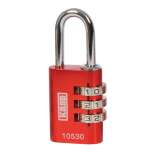 ALU COMBI PADLOCK 30MM REDÃÂÃÂ¶K10530REDD