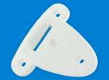 STAY-PUT-HINGE 61.5X60X13.5MM??WHITE PLASTIC