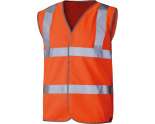 HI-VIS ORANGE WAISTCOAT LARGE??EN ISO 20471:2013 CE MARKED