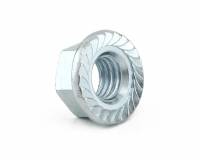 M6 Serrated Flange Nut Grade 8 Zinc DIN 6923  