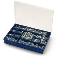 Metric Assorted M6 M8 M10 M12 HT Setscrew & Full Nut Kit Zinc 570 Piece Avg 