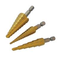 SILV 3PC HSS STEP DRILL SET??TITANIUM COATED??PT NO H151206