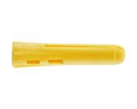 PLASTIC PLUG YELLOW 4-10G?ÃÂ?ÃÂ????DRILL SIZE 5.00MM?ÃÂ?ÃÂ?????ÃÂ?ÃÂ????