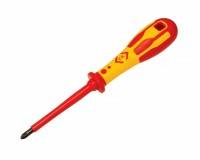 DEXTRO VDE POZI PZD2X100MM?ÃÂ??CK SCREWDRIVER?ÃÂ??T49143-2?ÃÂ??VDE0682/201 & IEC 60900:2004